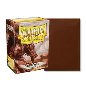 Bustine Protettive Lisce Dragon Shield Marroni - Standard Size