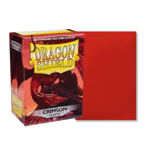 Bustine Protettive Lisce Dragon Shield Rosso Cremisi - Standard Size