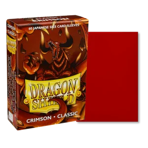 Bustine Protettive Lisce Dragon Shield Rosso Cremisi - Japanese Size