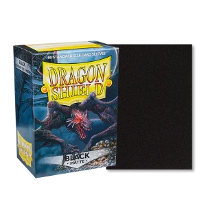 Bustine Protettive Ruvide Dragon Shield Nere - Standard Size