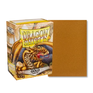 Bustine Protettive Ruvide Dragon Shield Oro - Standard Size