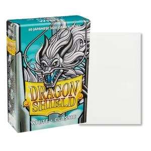 Bustine Protettive Lisce Dragon Shield Bianche - Japanese Size