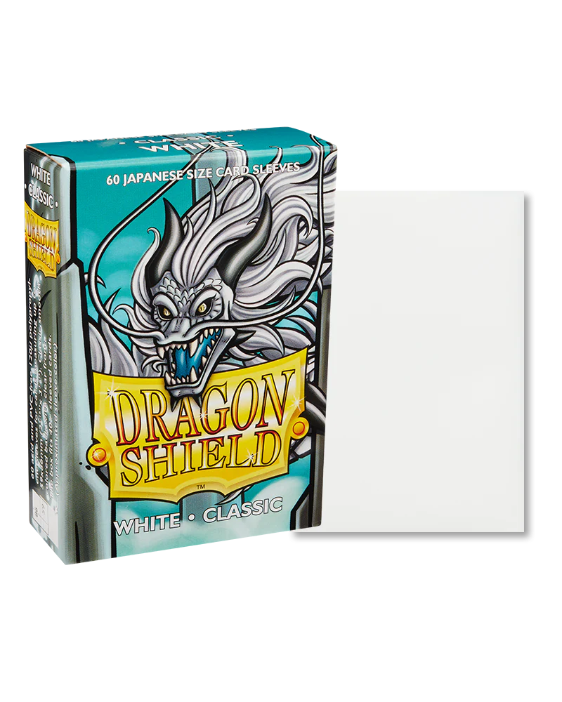 Bustine Protettive Lisce Dragon Shield Bianche - Japanese Size