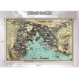 Dungeons and Dragons 5° Edizione – Mappa di Baldur’s Gate – Italiano