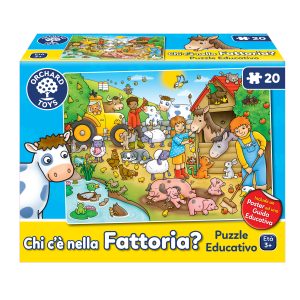 Chi c’è nella Fattoria? Puzzle 20 pezzi (età 3+ anni)