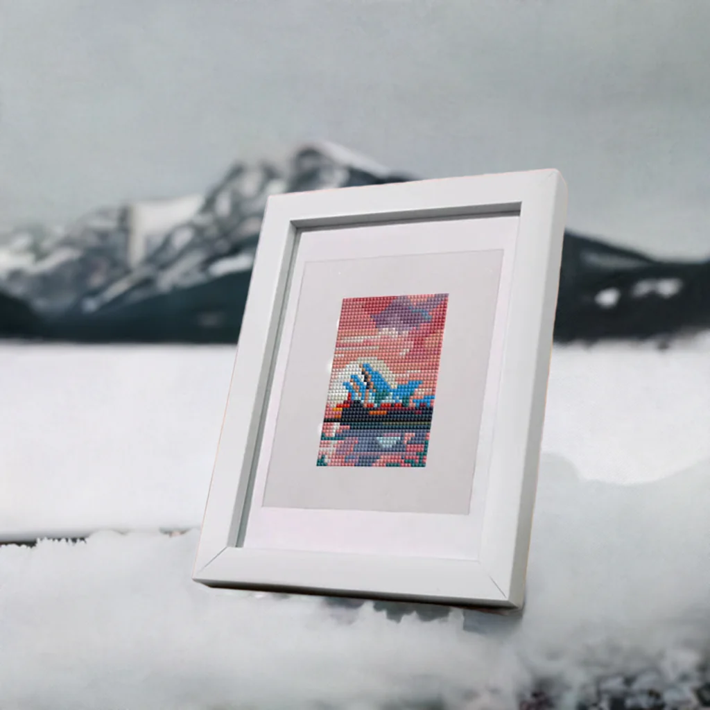 10 pezzi, mini set di pittura diamante fai da te con motivi architettonici, decorazione della parete di casa, ornamenti regalo selezionati - immagine 3