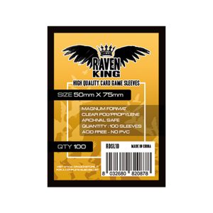 CARD SLEEVES RAVEN KING SERIE BRONZE – 50×75 (100 pcs)