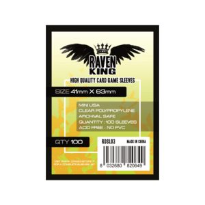 CARD SLEEVES RAVEN KING SERIE LIME – 41×63 (100 pcs)