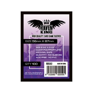 CARD SLEEVES RAVEN KING SERIE PURPLE – 56×87 (100 pcs)