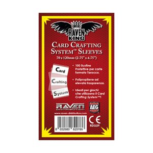 CARD SLEEVES RAVEN KING SERIE RED – 70×120 (100 pcs)