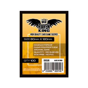 CARD SLEEVES RAVEN KING SERIE YELLOW – 80×120 (100 pcs)