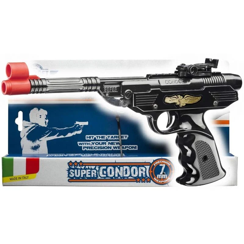 VILLA GIOCATTOLI PISTOLA A GOMMINI CONDOR CALIBRO 7 MM - immagine 2