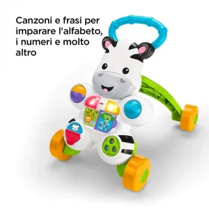 Zebra Primi Passi Spingibile Fisher Price